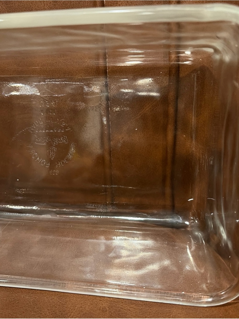 Vintage silver-plated Footed stand. Anchor Hocking Fire King casserole dish 409 - Picture 9 of 11